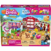 Klocki - Mattel Klocki plastikowe Barbie Mega Construx Stajnia HDJ87 - miniaturka - grafika 1