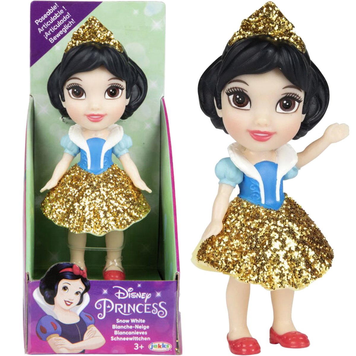 DISNEY PRINCESS KSIĘŻNICZKA JAKKS PACIFIC MINI FIGURKA KRÓLEWNA ŚNIEŻKA