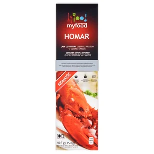 My food Homar gotowany cały mrożony 920g - Ryby świeże i mrożone - miniaturka - grafika 1