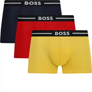 Majtki męskie - BOSS Bokserki 3-pack Trunk 3P Bold - grafika 1
