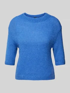 Sweter z dzianiny z rękawem o dł. 3/4 model ‘Kima’ - Swetry damskie - miniaturka - grafika 1