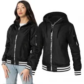 Odzież taktyczna i umundurowanie - Kurtka damska z kapturem Pit Bull Overpark - Czarna XS (32) - miniaturka - grafika 1