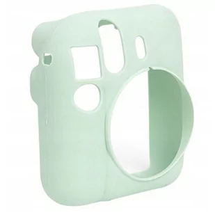 Futerał Etui Pokrowiec Case Do Fujifilm Fuji Instax Mini 12 / Silikonowy / Zielony - Paski, szelki, uprzęże foto - miniaturka - grafika 1