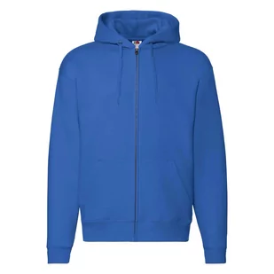 Bluza męska rozpinana z kapturem Premium Fruit of the Loom - Niebieski S - Bluzy męskie - miniaturka - grafika 1