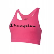 Koszulki i topy damskie - Champion Top Stanik Sportowy Racerback Różowy Xs - miniaturka - grafika 1
