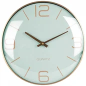 Zegary - Zegar ścienny złoty miętowy 30 cm kod: O-569610-Z - miniaturka - grafika 1