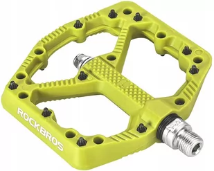 Rockbros Pedały Platformowe Nylon Żółte 2021-12Agn - Pedały rowerowe - miniaturka - grafika 1