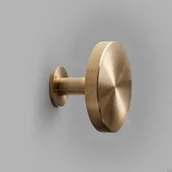 Wieszaki i stojaki - Wieszak ścienny Nena L W Mosiężny Szczotkowany Nielakierowany - miniaturka - grafika 1