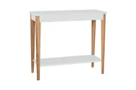 Konsole i sekretarzyki - Konsola Jesionowa ASHME 85x35cm - Ulotny Miętowy - miniaturka - grafika 1