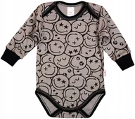 Body dla niemowląt - Body długi rękaw 2 napy EMOTKI 80 KLEKLE - miniaturka - grafika 1
