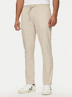 Spodnie męskie - INDICODE Spodnie materiałowe Vitaly 60-332 Beżowy Regular Fit - miniaturka - grafika 1