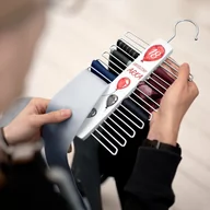 Wieszaki do szafy - Murrano Wieszak biały na krawaty z nadrukiem dla niego na 18 urodziny WIESZAK-WH-001 - miniaturka - grafika 1