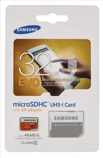 Samsung MicroSDHC Evo Class 10 32GB (MB-MP32DA/EU) - Karty pamięci - miniaturka - grafika 1