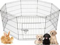 Sprzęt podróżny i transportery dla psów - KOJEC DLA SZCZENIĄT ZAGRODA WYBIEG DLA PSA KRÓLIKA ŚWINKI SKŁADANY 61cm M - miniaturka - grafika 1