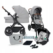Wózki dziecięce - Kinderkraft Wózek Wielofunkcyjny B-Tour 3In1 Mink Pro Light Grey - miniaturka - grafika 1