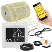 Ogrzewanie podłogowe - Mata grzewcza pod płytki MISSION AIR MA-160W/m² 14m² (28mb x 50cm) + regulator Libra Biały WiFi - miniaturka - grafika 1