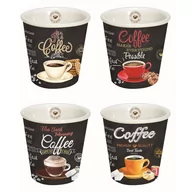 Serwisy do kawy i herbaty - Nuova R2S Zestaw 4 szt. filiżanek espresso biały 80 ml 1016 ICTT - miniaturka - grafika 1