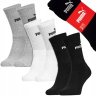 Skarpetki męskie - Skarpety długie sportowe 3-PAK mix PUMA CREW SOCK - 35-38 - miniaturka - grafika 1