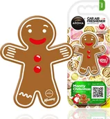 Zapachy samochodowe - AROMA CAR MANNY - COOKIE CIASTKO - Gingerbread Odświeżacz do samochodu - miniaturka - grafika 1