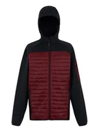 Kurtki i kamizelki sportowe męskie - Regatta Kurtka hybrydowa "Newhill" w kolorze bordowym - miniaturka - grafika 1