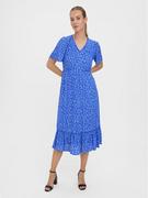 Sukienki - Vero Moda Sukienka codzienna Tirza 10268776 Niebieski Regular Fit - miniaturka - grafika 1