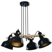 Lampy sufitowe - Czarny żyrandol w stylu loft - K180-Sydo - miniaturka - grafika 1
