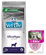 Sucha karma dla psów - FARMINA Vet Life Dog Ultrahypo 12kg + BAYER Kiltix Obroża dla psów dużych dł, 70cm - miniaturka - grafika 1