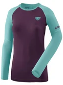 Koszulki sportowe damskie - DYNAFIT Koszulka funkcyjna "ALPINE PRO" w kolorze fioletowo-turkusowym - miniaturka - grafika 1