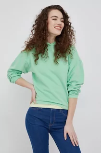 Bluzy damskie - Frieda & Freddies bluza damska kolor zielony z kapturem gładka - grafika 1