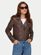 Kurtki damskie - ONLY Kurtka z imitacji skóry Carmen 15361396 Brązowy Regular Fit - miniaturka - grafika 1