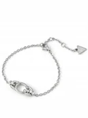 Bransoletki - Guess Oh My G srebrna bransoletka damska literka G kryształki JUBB04510JW - miniaturka - grafika 1