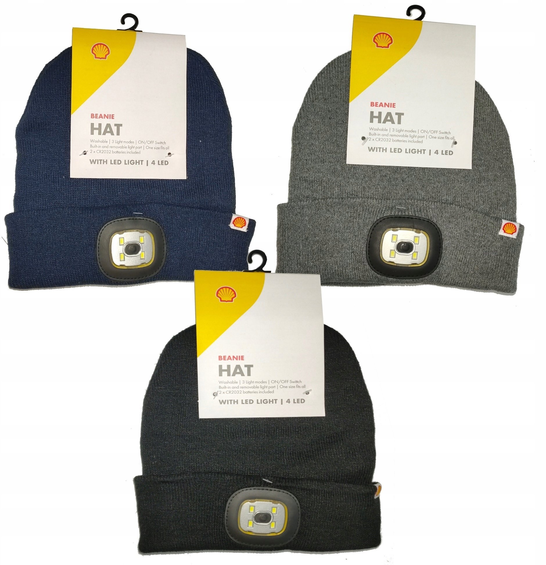 Koopman Czapka zimowa beanie rozmiar uniwersalny wbudowany LED 1szt