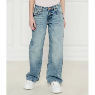 Guess Jeansy Loose fit - Spodnie sportowe damskie - miniaturka - grafika 1