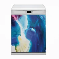 Dekoracje domu - Magnetyczna osłona zmywarki Niebieskie plamy 60x80 - miniaturka - grafika 1