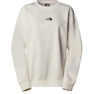 Bluzy damskie - THE NORTH FACE Bluza damska Essential Crew, White Dune, L - miniaturka - grafika 1