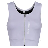 Koszulki jeździeckie - Koszulka croptop EQ.QUEEN Adeline 25SS damska Kolor: fioletowy, Rozmiar: S - miniaturka - grafika 1