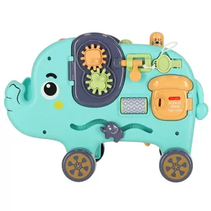 Słonik interaktywny montessori wbijak sorter klocki młotek 26cm - Sortery dla dzieci - miniaturka - grafika 3