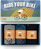 Skarpety termoaktywne - Soxo Zestaw 3x Męskie Skarpetki kolorowe SOXO Rower 4045 - miniaturka - grafika 1