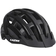 Kaski rowerowe - Lazer Compact kask rowerowy czarny połysk - miniaturka - grafika 1