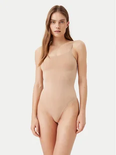 DKNY Body DK4029 Beżowy Slim Fit - Body - miniaturka - grafika 1