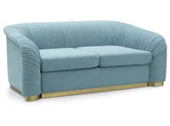 Sofy i kanapy - Sofa Tapicerowana 2-Osobowa Melva 2 Niebieska Glamour - miniaturka - grafika 1