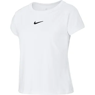 Nike dziewczęcy T-shirt G NKCT DRY TOP SS T-shirt, biały/(czarny), XL - Koszulki i topy damskie - miniaturka - grafika 1