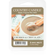 Zapachy do domu - Country Candle Churros & Chocolate wosk do aromaterapii 64 g - miniaturka - grafika 1