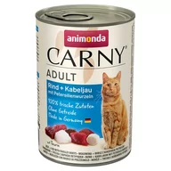 Mokra karma dla kotów - Zestaw Animonda Carny Adult, 12 x 400 g - Wołowina, dorsz i korzeń pietruszki - miniaturka - grafika 1