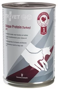 Trovet Unique Protein UPT Indyk dla psa i kota puszka 400g DLA ZAMÓWIEŃ + 99zł GRATIS! - Mokra karma dla kotów - miniaturka - grafika 1
