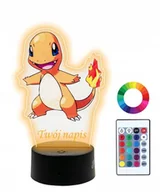 Lampy stojące - Lampka Nocna Z Nadrukiem 3D Led Charmander Prezent - miniaturka - grafika 1