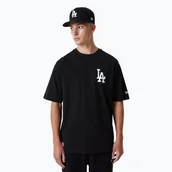 Koszulki męskie - Koszulka męska New Era MLB Essentls LC OS Los Angeles Dodgers black - miniaturka - grafika 1