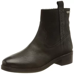 Botki damskie - Pepe Jeans damskie bowie east botki, 999 BLACK, 41 EU - grafika 1