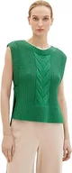 Swetry damskie - TOM TAILOR Damski sweter 1035300, 31032 - Vivid Leaf Green, XS - miniaturka - grafika 1