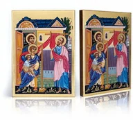 Ikony i obrazy sakralne - Ikona religijna Święty Akwil i Pryska - miniaturka - grafika 1